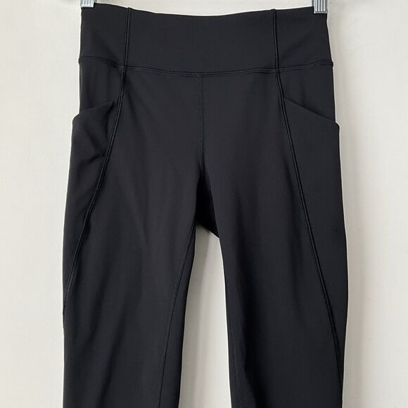 Lululemon Leggings Black Cropped Pull-on 6 - Picture 4 of 11
